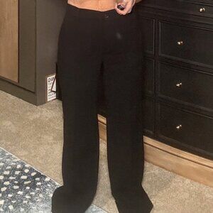LOFT Pintucked Patch Pocket Flare Pants — Black, Size 10, Tall Girl Friendly 🖤